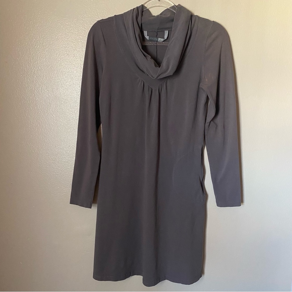 Athleta Long Sleeve Lost River Cowl Neck Dress FLAW
